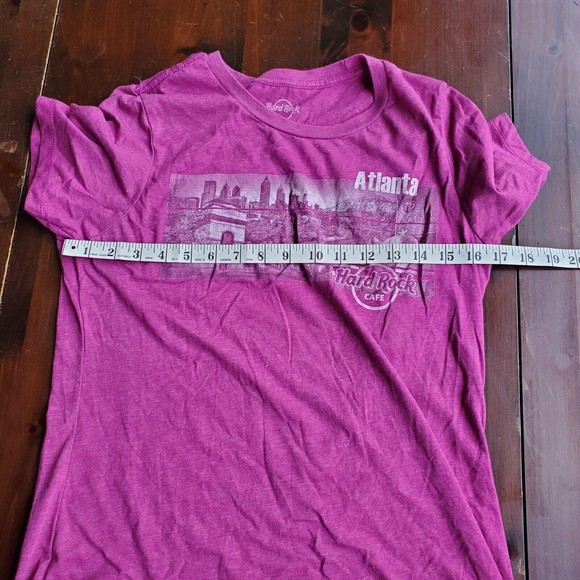 Hard Rock Cafe Atlanta Georgia XL T Shirt 25" Length 15" P2P Skyline Peaches I75 - Picture 4 of 6